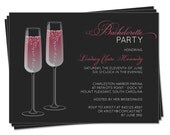 PRINTABLE - Bachelorette Party Invitation / Engagement / Girls Night Out (Champagne Celebration)