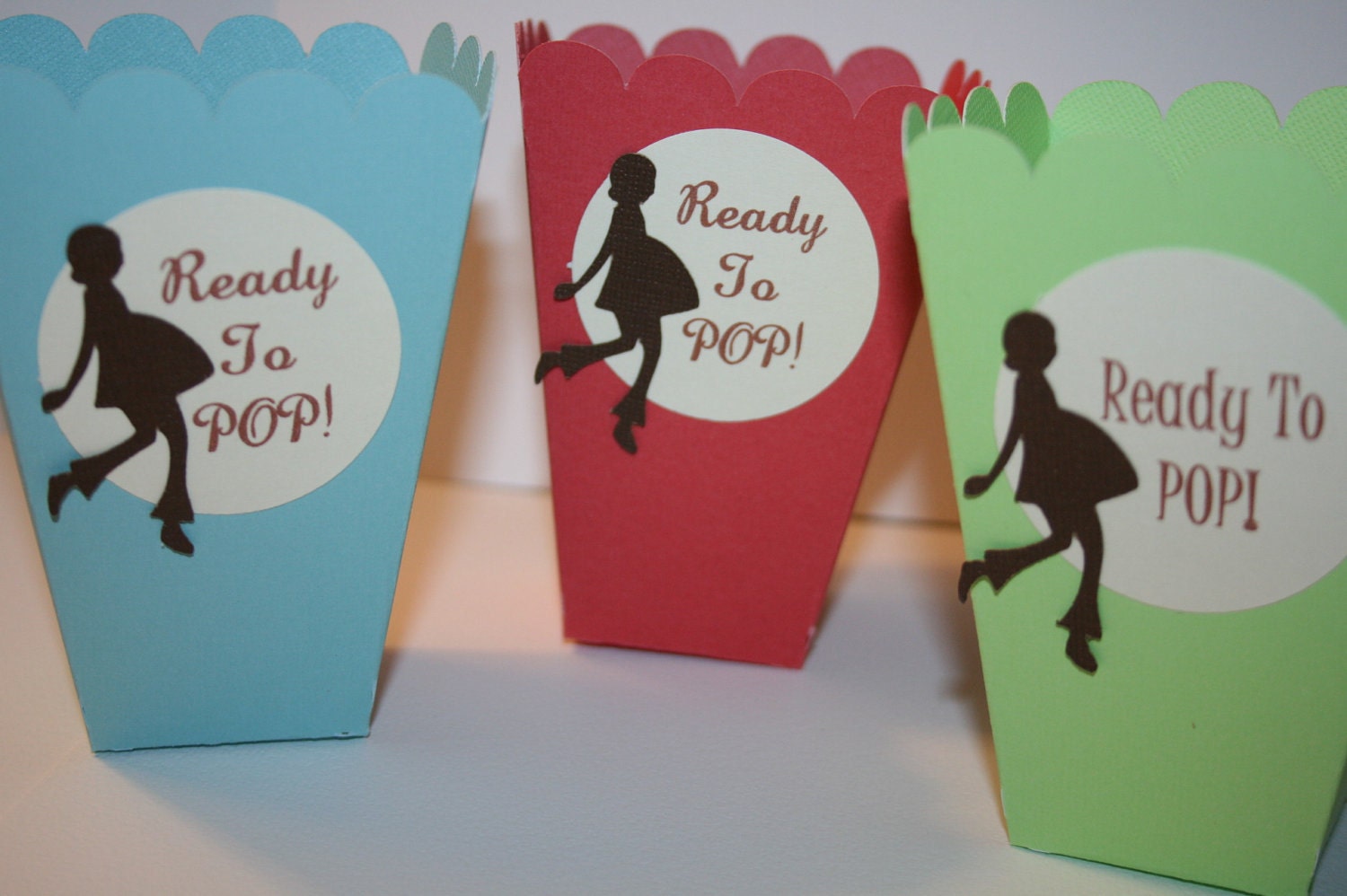10 Popcorn Bags Ready to POP- Choose your colors