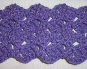 Purple Patterned Scarf