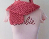 Bright Pink Girl's Scarf