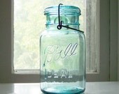 1920s Quart Ideal Jar, glass lid, wire closure
