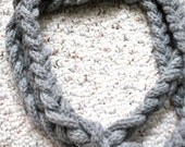 Grey Scribble Scarf