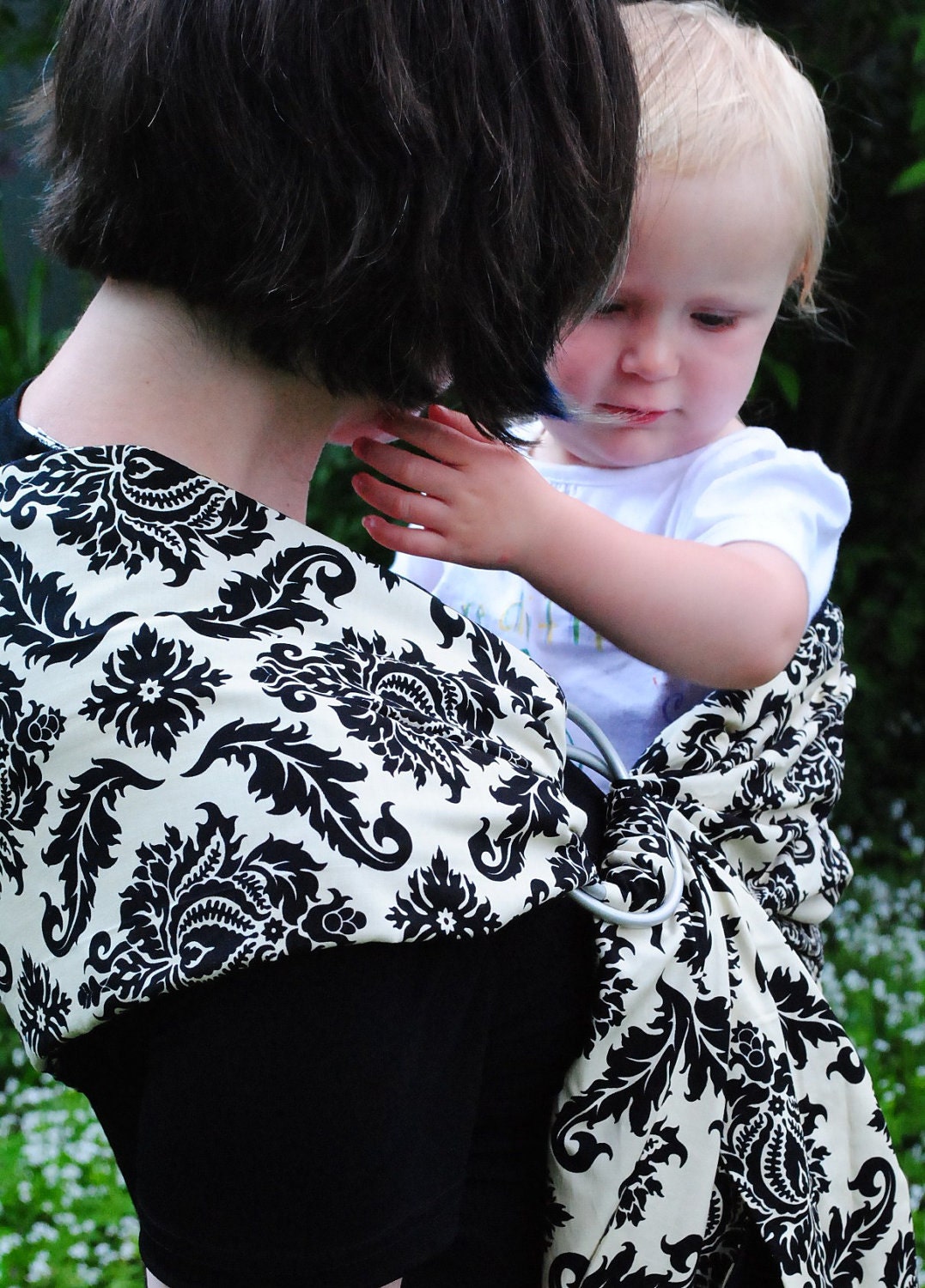 Darling Damask- Adjustable Baby Sling