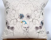 Birds and Flowers Cushion