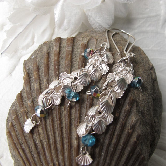 Silver Earring Sea Shells