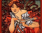 Mucha Cycles PosterRefrigerator Magnet - FREE US SHIPPING