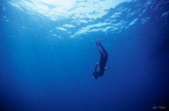 Skin Diver in the Andaman Sea 10x7 Fine Art Photo