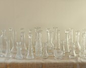 Vintage Glass Instant Collection - Wedding Decor - Set of 26
