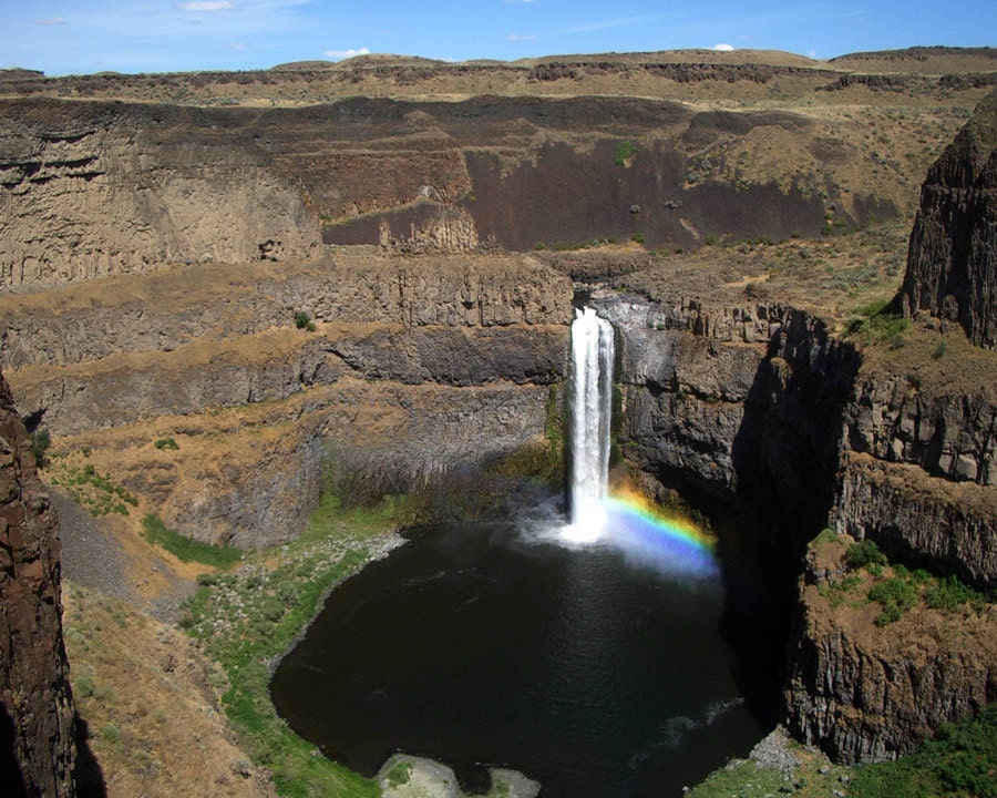 waterfall photograph Aputapat Falls 8X10 art print nature photography Palouse Washington