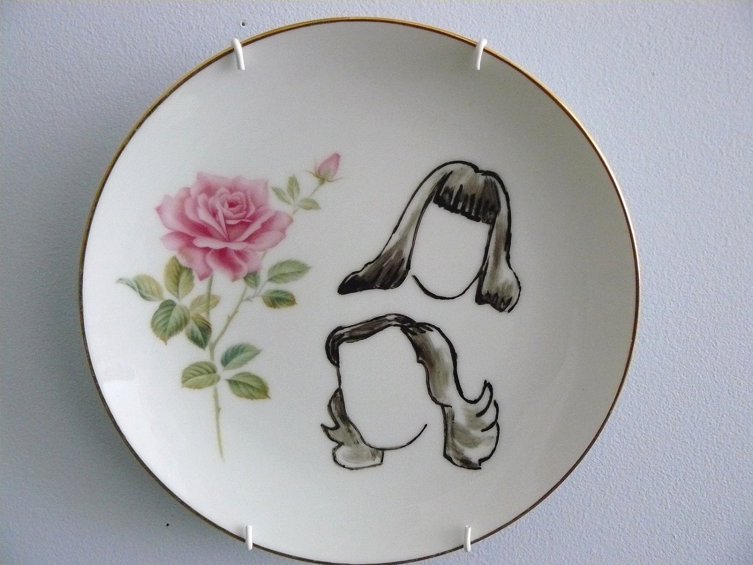 Straight and Wavy hairdo plate