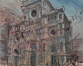 Milan Original Watercolor by Steve Kleier