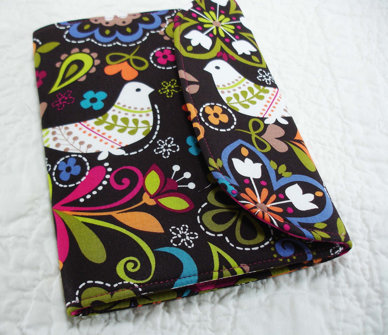 Kindle Cover - Nook Cover - Kobo Cover - eReader Cover - Book Style - Birds of Norway - Michael Miller