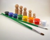 Wood Doll Painting Kit