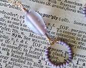 Violet Glass Circle Necklace