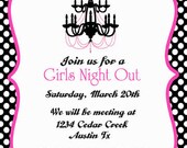 Girls Night Out  - Custom Invitation