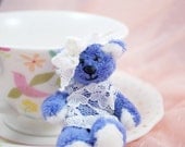 Miniature Blue Artist Bear Penny