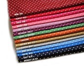 Japanese Cotton Fabric - Medium Polka Dots - Fat Quarter Bundle