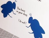 Insect relations - funny  bug card for boyfriend, girlfriend, love, relationship (WG179)