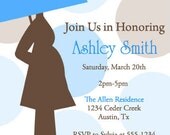 Baby Shower Umbrella (Boy) - Custom Invitation