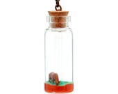 Diorama Necklace - Grazing Deer