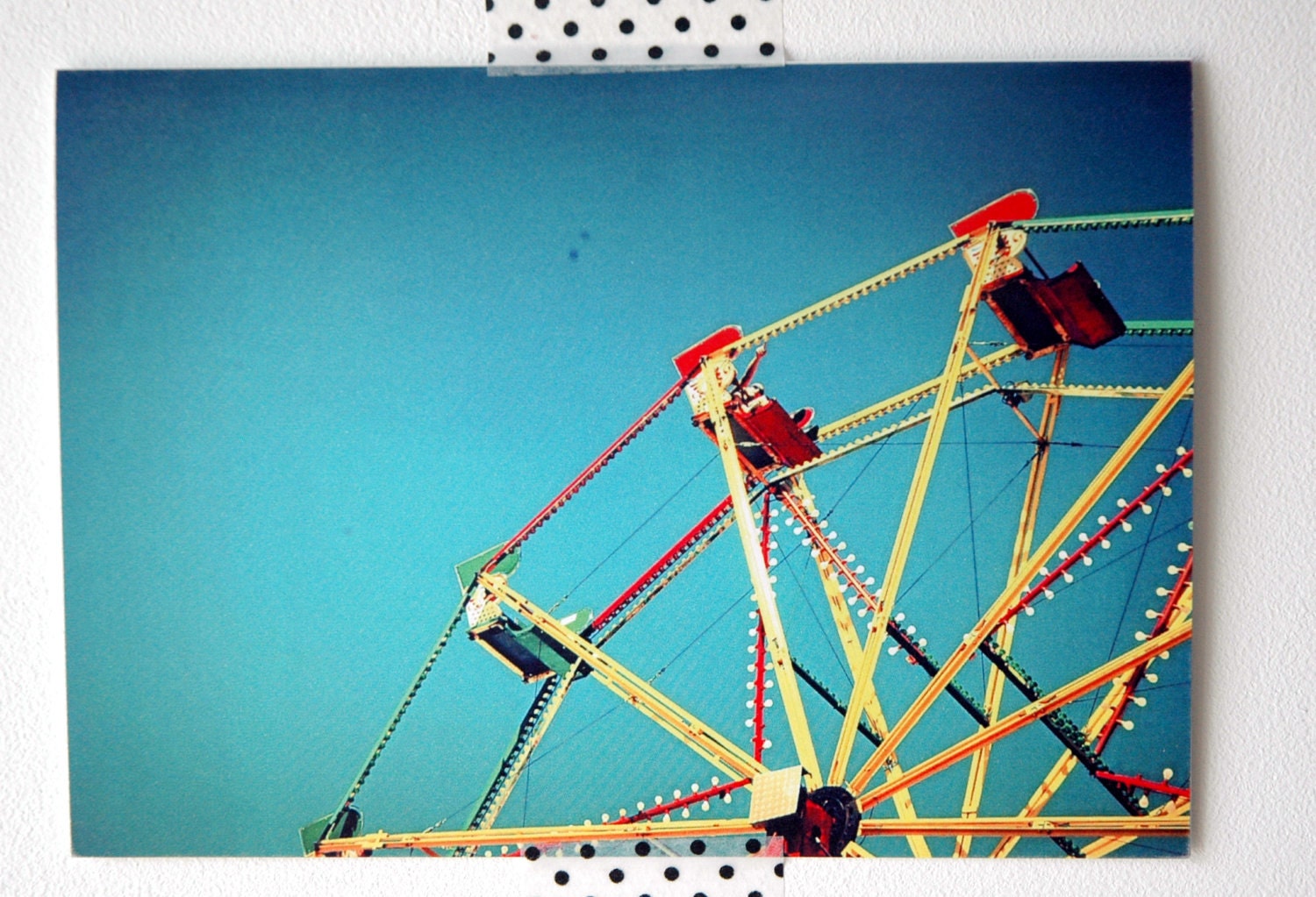 Big Wheel - blank greetings card