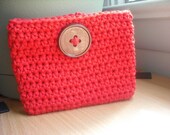 Little Button Pouch in Red