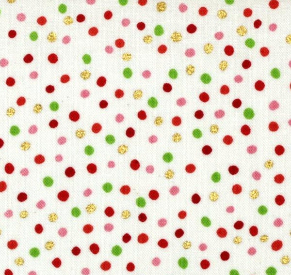 Alexander Henry HOLIDAY  DOT Fabric   Pink, Sale