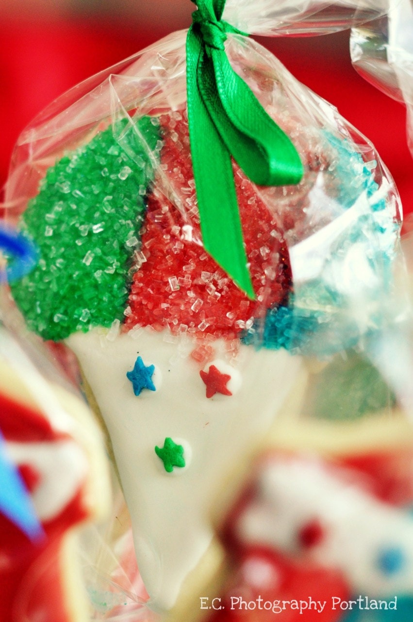Sno Cone and Name Cookies- One Dozen