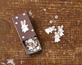 64 beautiful Japanese stickers in a super cute Match Box