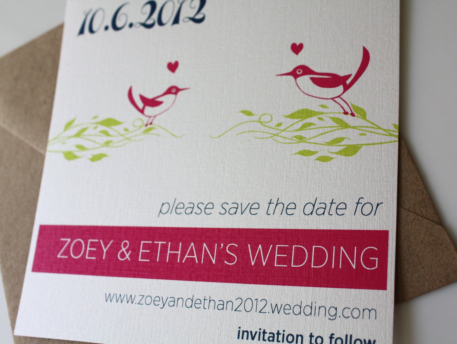 Zoey Save the Date Cards