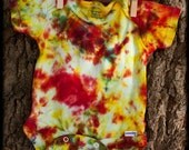 Tie Dye Organic Cotton Onesie - SPARK - Size 0 to 3 Months