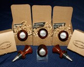 Set of 6 Celtic Wine stoppers.   Wedding party gift set.