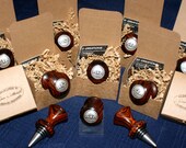 Set of 10 Celtic Wine stoppers.   Wedding party gift set.