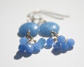 Angelite Glacier Blue Cluster Earrings