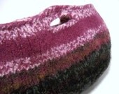 Clutch Purse Handknit and Felted
