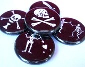 Pirate Flag Pins - Set of 5
