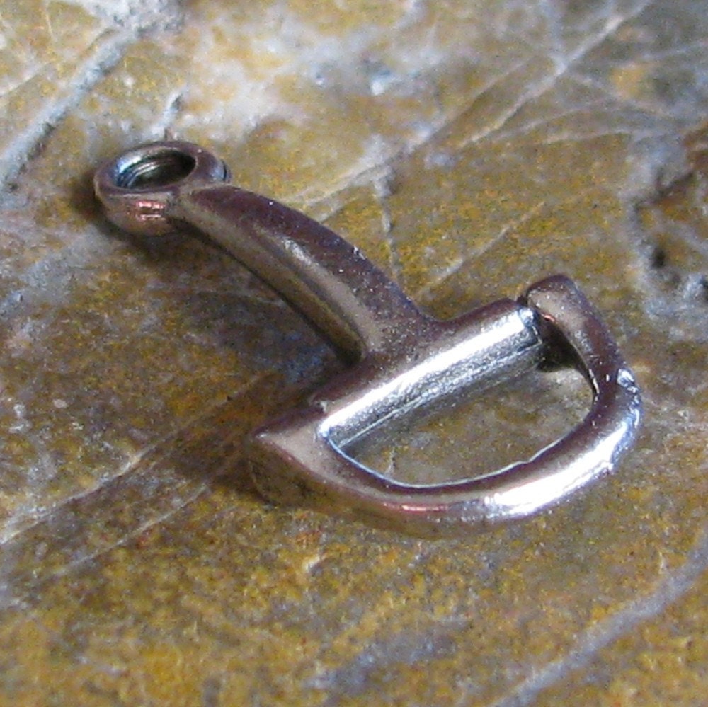 6 Antique Silver Equestrian Snaffle Bit Charm Jewelry Findings 223