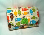 Clutch for Diapers with Owl Fabric