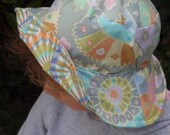 Fans-Mandala Reversible Sun Hat Large