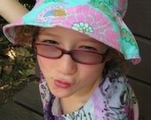 Waterlily-Lotus Reversible Sun Hat - Large
