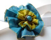 Zoe Headband Teal and Green Size Child - Adult
