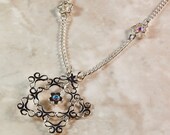 Necklace, Star Pendant, Crystal Center