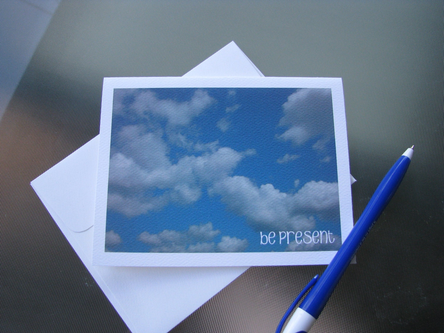 Be Present - Greeting Card - Set of 4 - Sky Edition