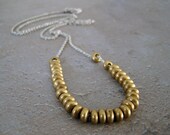 Industry Brass Slider Necklace