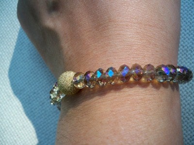 Shades of Gold Crystal Bracelet