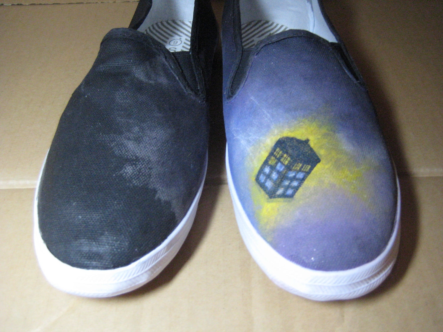 BBC Doctor Who customised shoes (size aus 5-11) TARDIS In Space