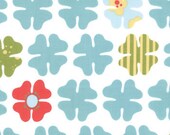 One Yard - Four Petals in Aqua - Just Wing It Collection by Momo for Moda - 32445 13