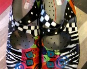 Hand Painted Leather MONA Shoes