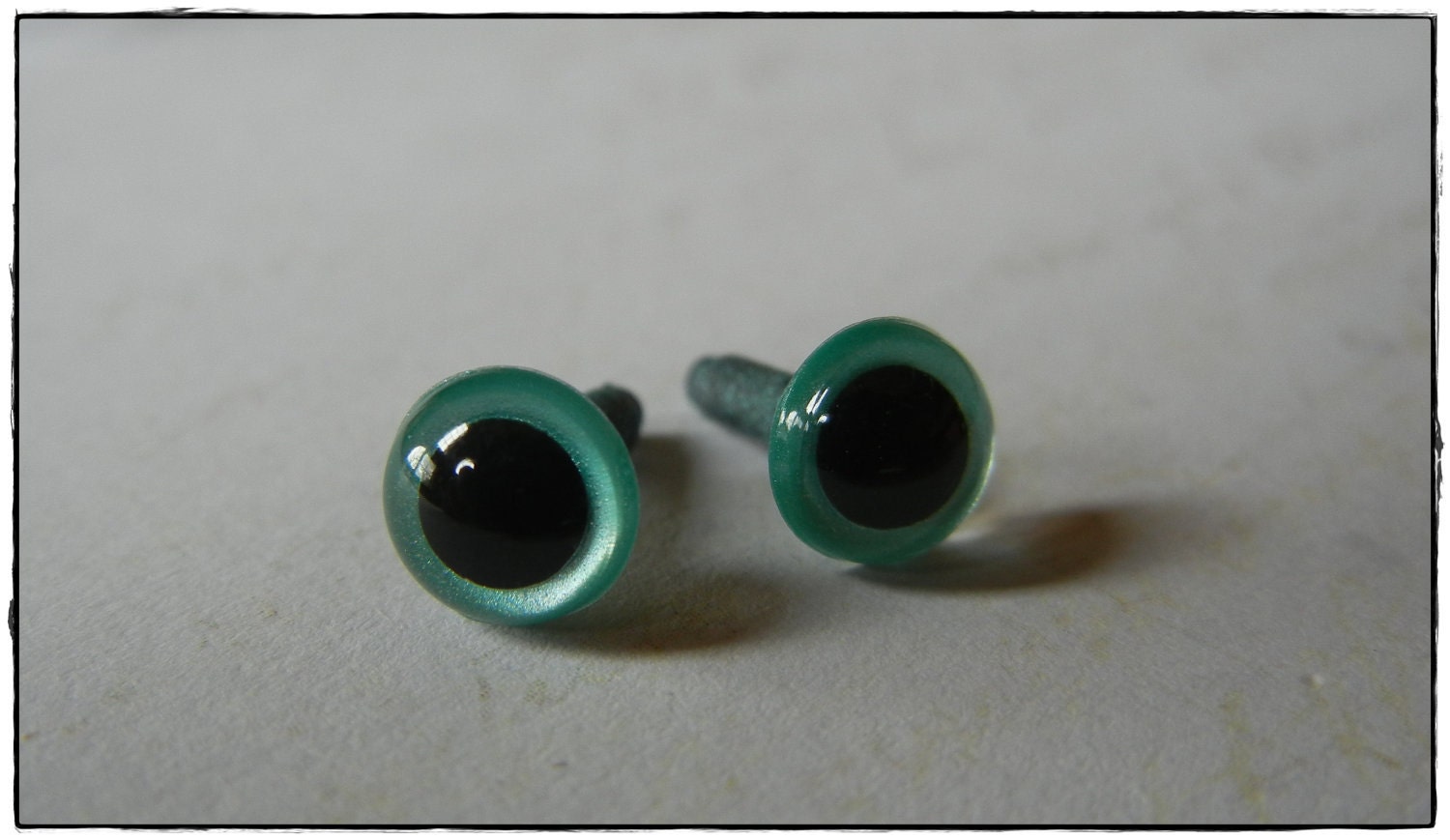 12mm Aqua Pearl Safety Eyes for Plush Stuffed Animals 10 Pieces