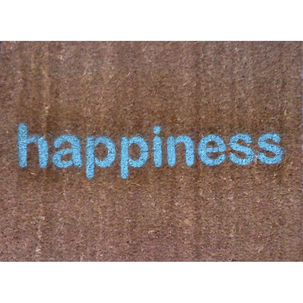 zen  happiness doormat welcome